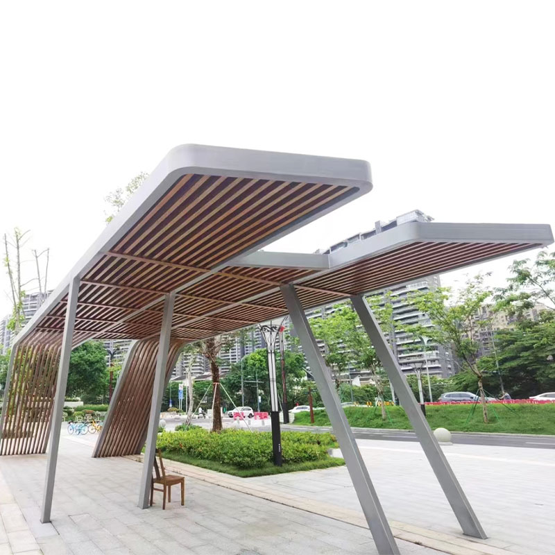 Pergola aus Verbundmaterial mit Holzimitat